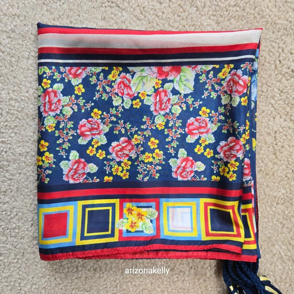 Johnny Was Silk Scarf #12